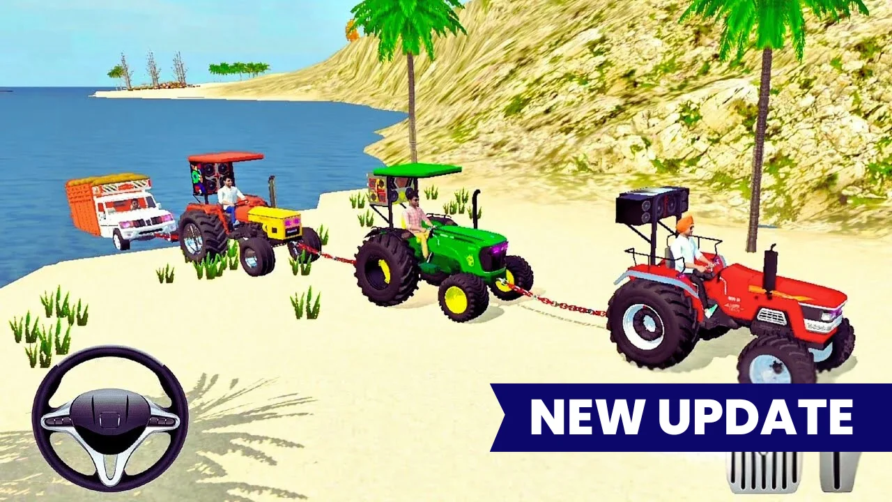 Pull Bori Pickups from the Sea in Indian Tractor Simulator