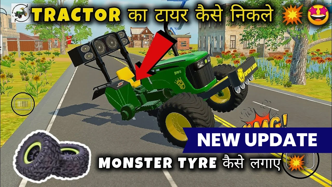 Monster Tyre Gameplay in Indian Vehicle Simulator 3D
